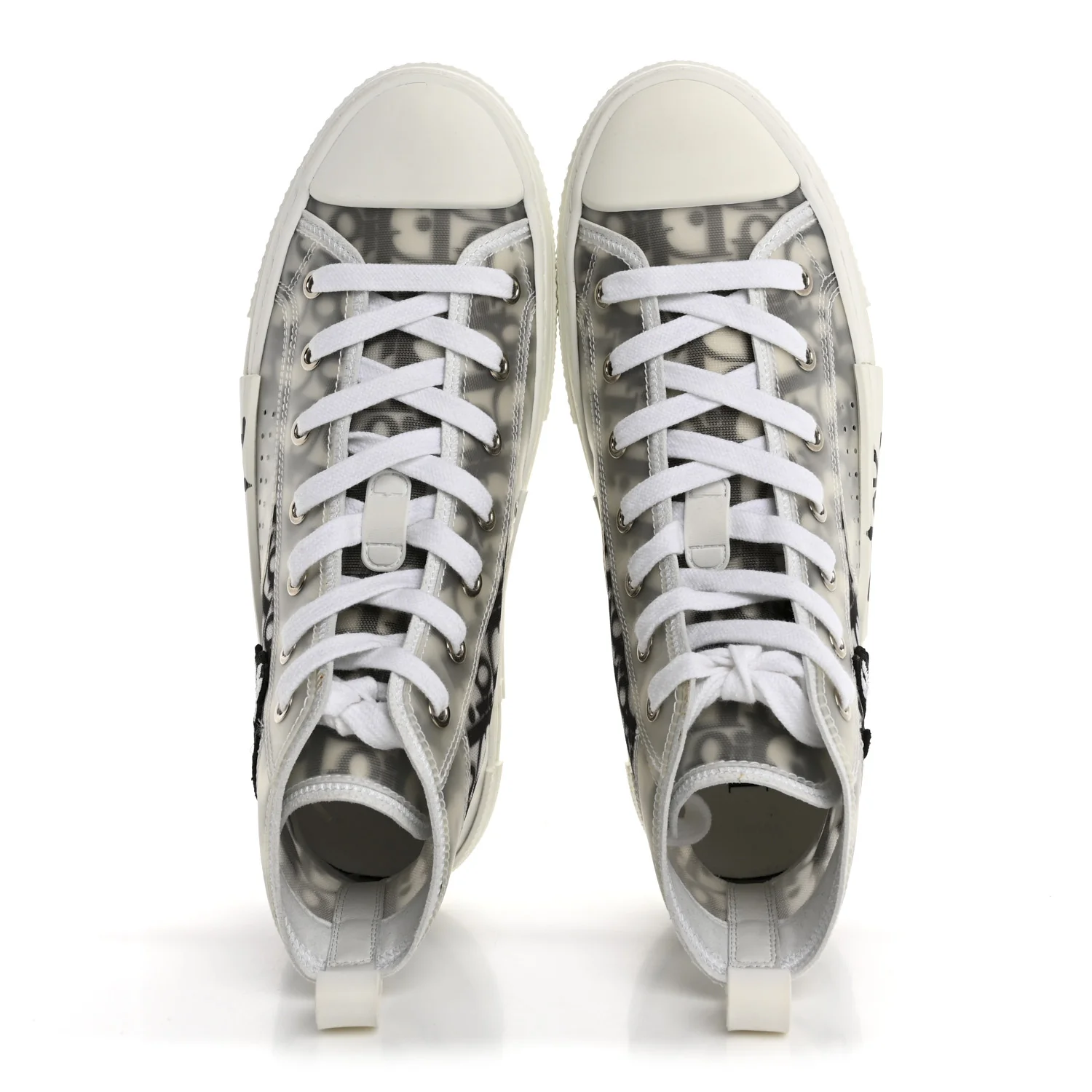 X SHAWN STUSSY Canvas Oblique Bee B23 High Top Sneakers 39 White Black