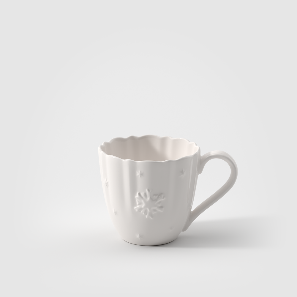 Toy's Delight Royal Classic Coffee cup - White, 6.1 oz, Premium Porcelain