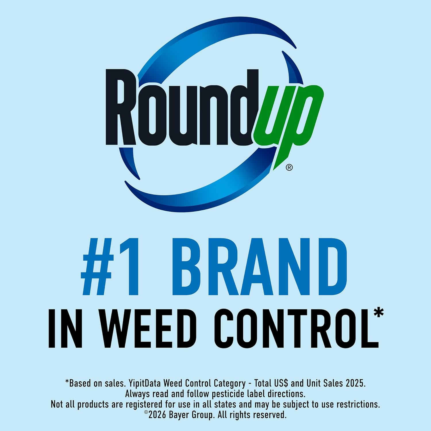 Roundup Weed & Grass Killer4 with Pump 'N Go 2 Sprayer, 1.33 gal| Weed Killer, Use In and Around Flower Beds and Driveways, Visible Results in Hours, Up to 10 Minutes of Continuous Spray