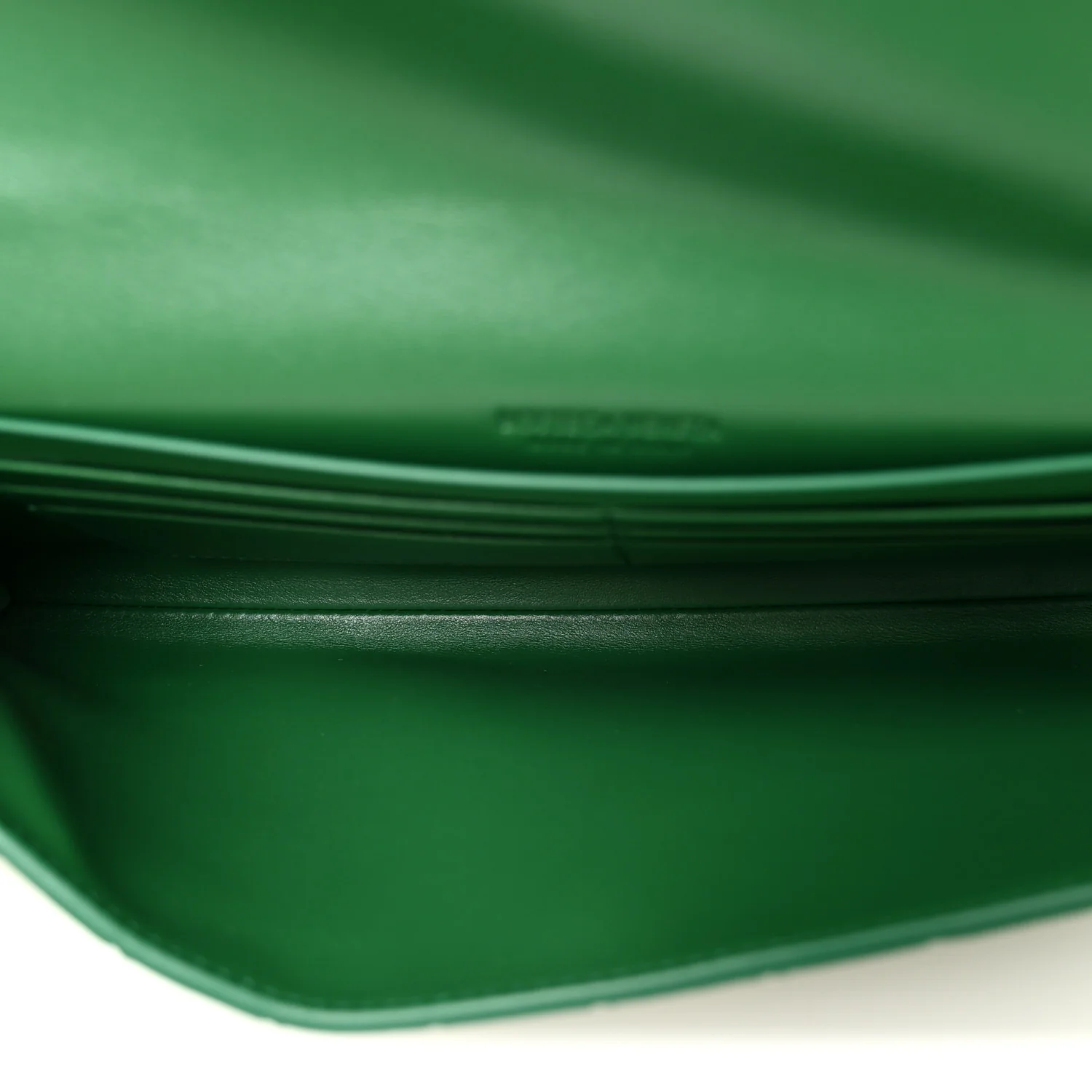 Nappa Intrecciato Long Andiamo Top Handle Clutch Jungle