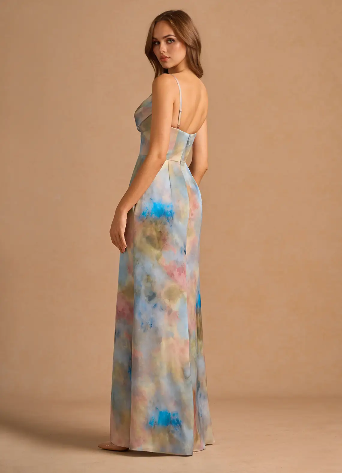 Aimee Watercolor Maxi Gown