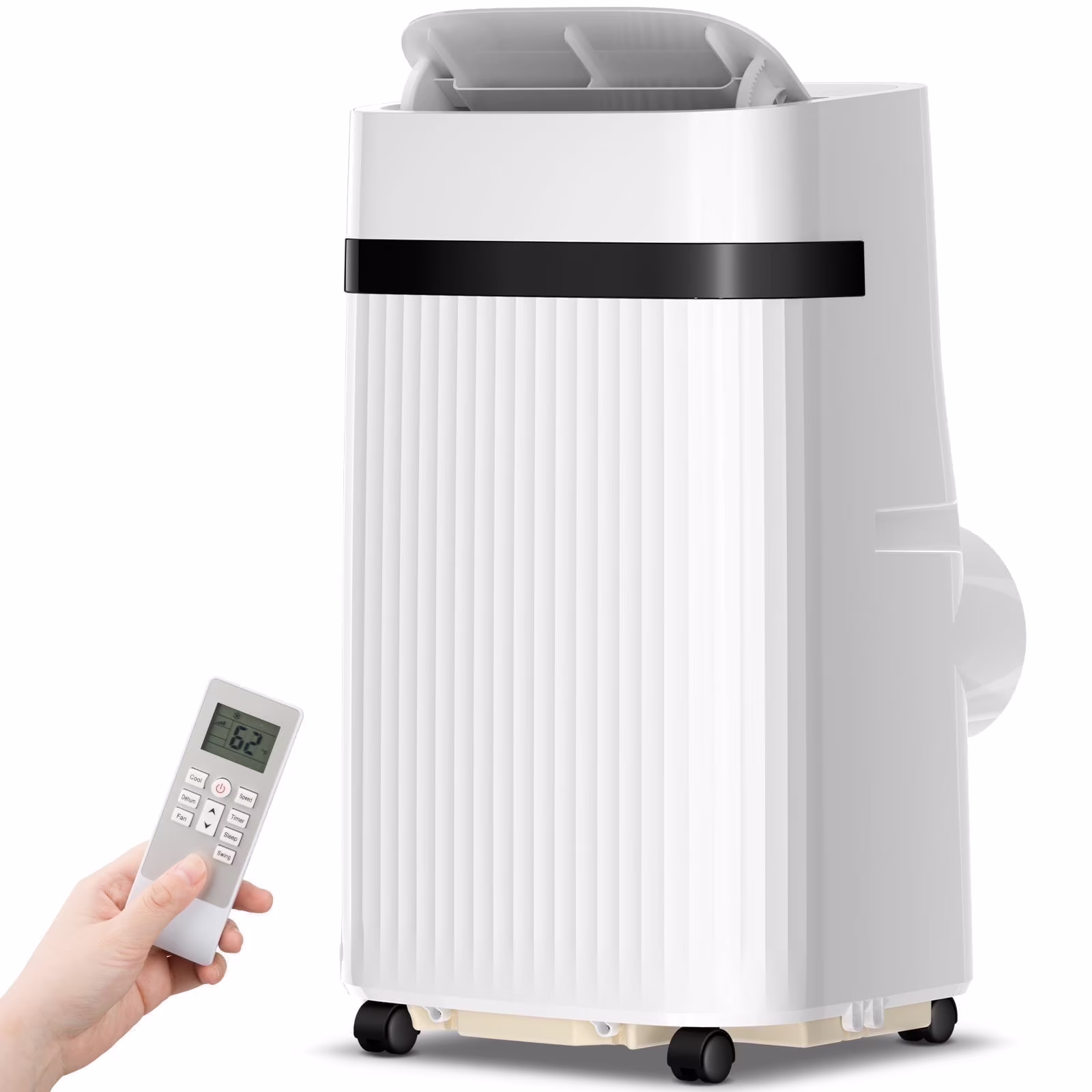 Portable Air Conditioner 8000 BTU Ashrae, Covers up to 350 Sq. Ft.,3-in-1 with Dehumidifier/Fan/Sleep Modes, Remote Control, 24-Hour Timer(8000) - Image 5
