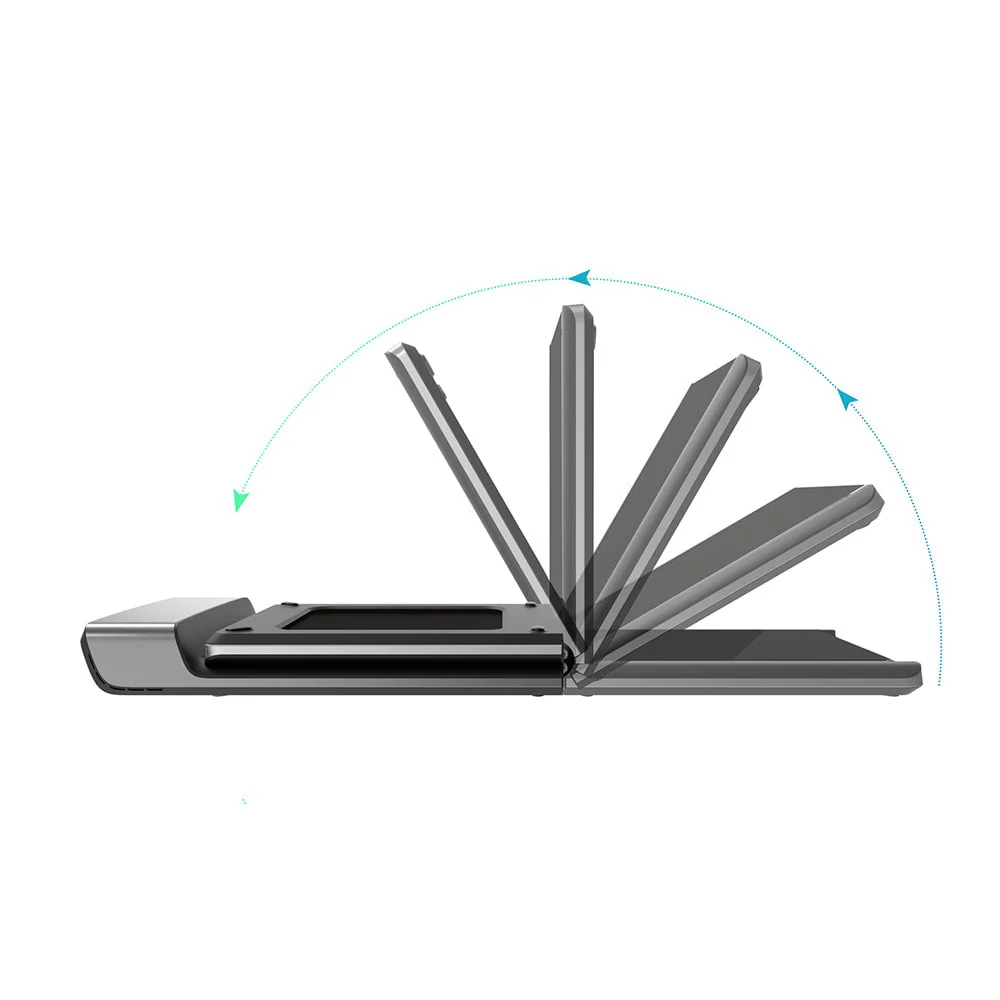 Folding Treadmill, Ultra Slim Foldable Treadmill Smart Fold Walking Pad Portable Safety Non Holder Gym and Running Device P1 Grey 0 5 3 72MPH Image 3