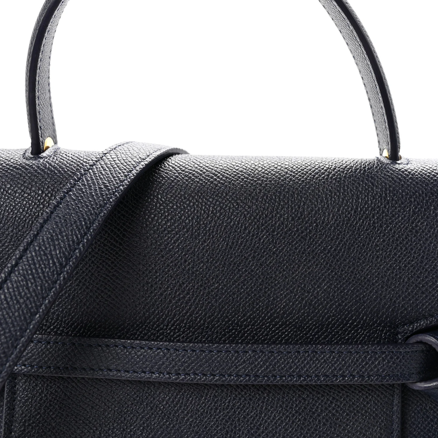 Grained Calfskin Micro Belt Bag Midnight