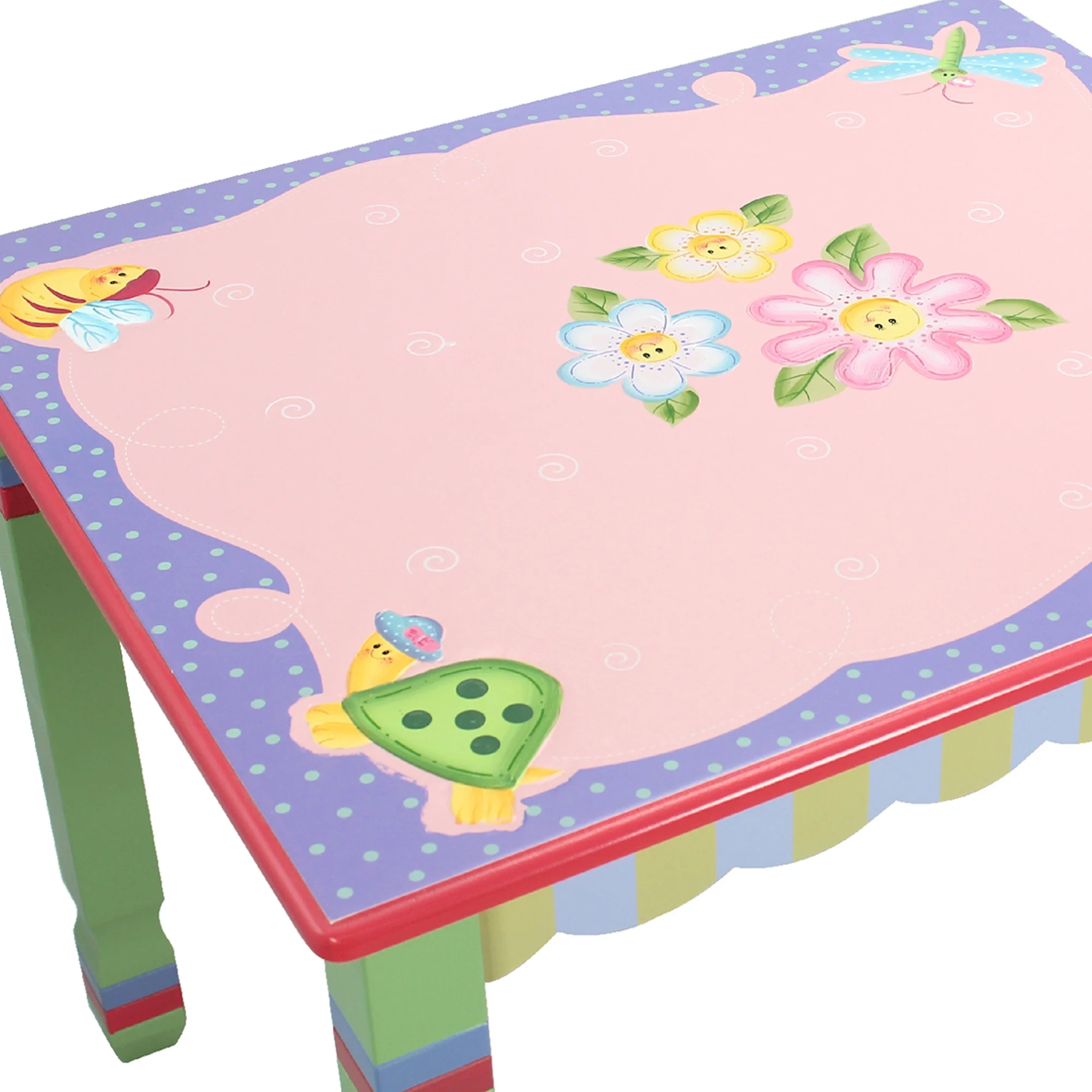 Teamson Kids Fantasy Fields Magic Garden Kids Wooden Activity Table