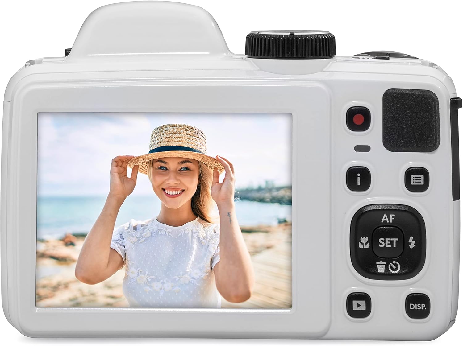 Kodak PIXPRO AZ405-WH 20MP Digital Camera 40X Optical Zoom 24mm Wide Angle Lens Optical Image Stabilization 1080P Full HD Video 3