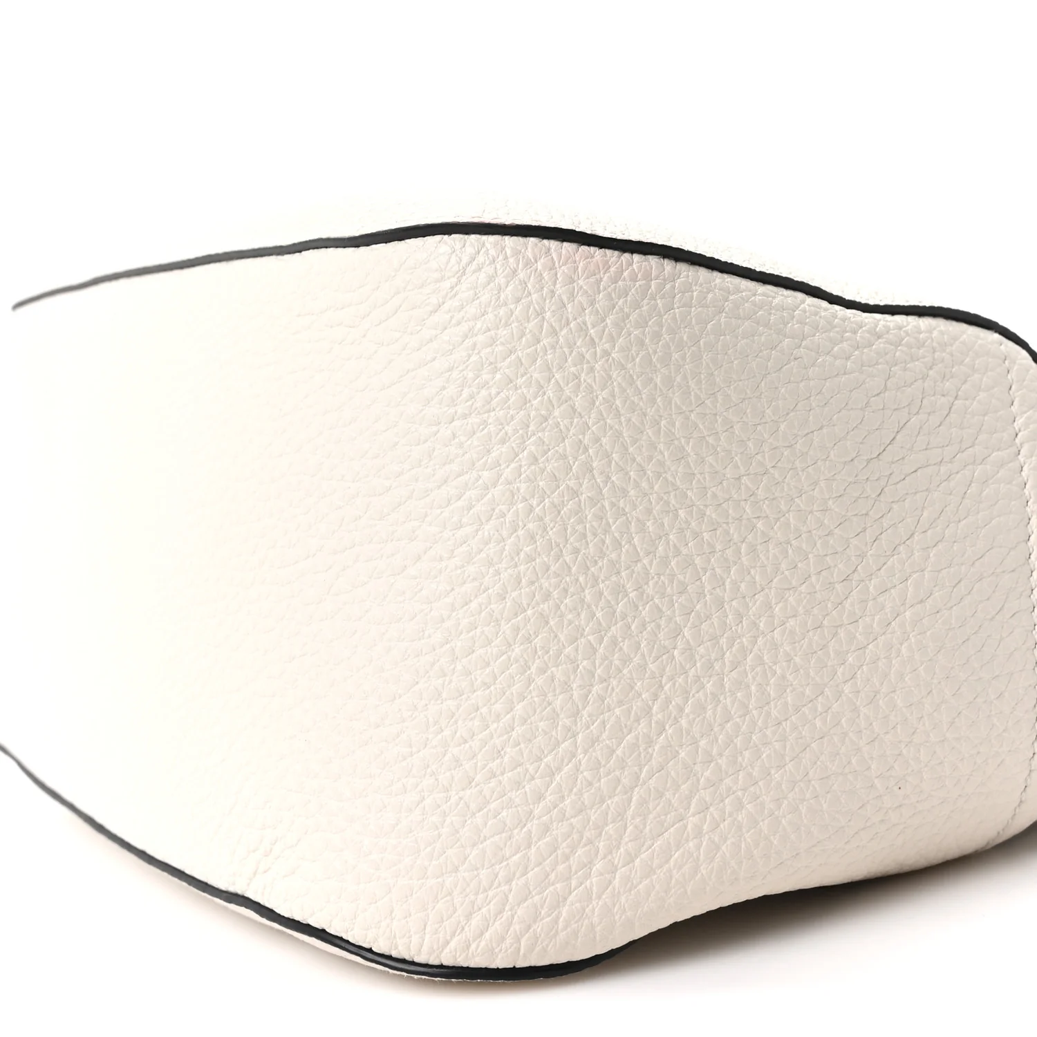 Vitello Daino Small Shoulder Bag White