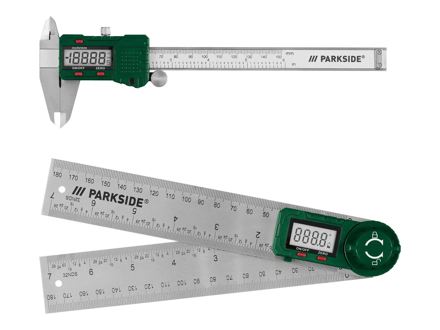 PARKSIDE Pied  coulisse numrique ou Rapporteur dangle numrique