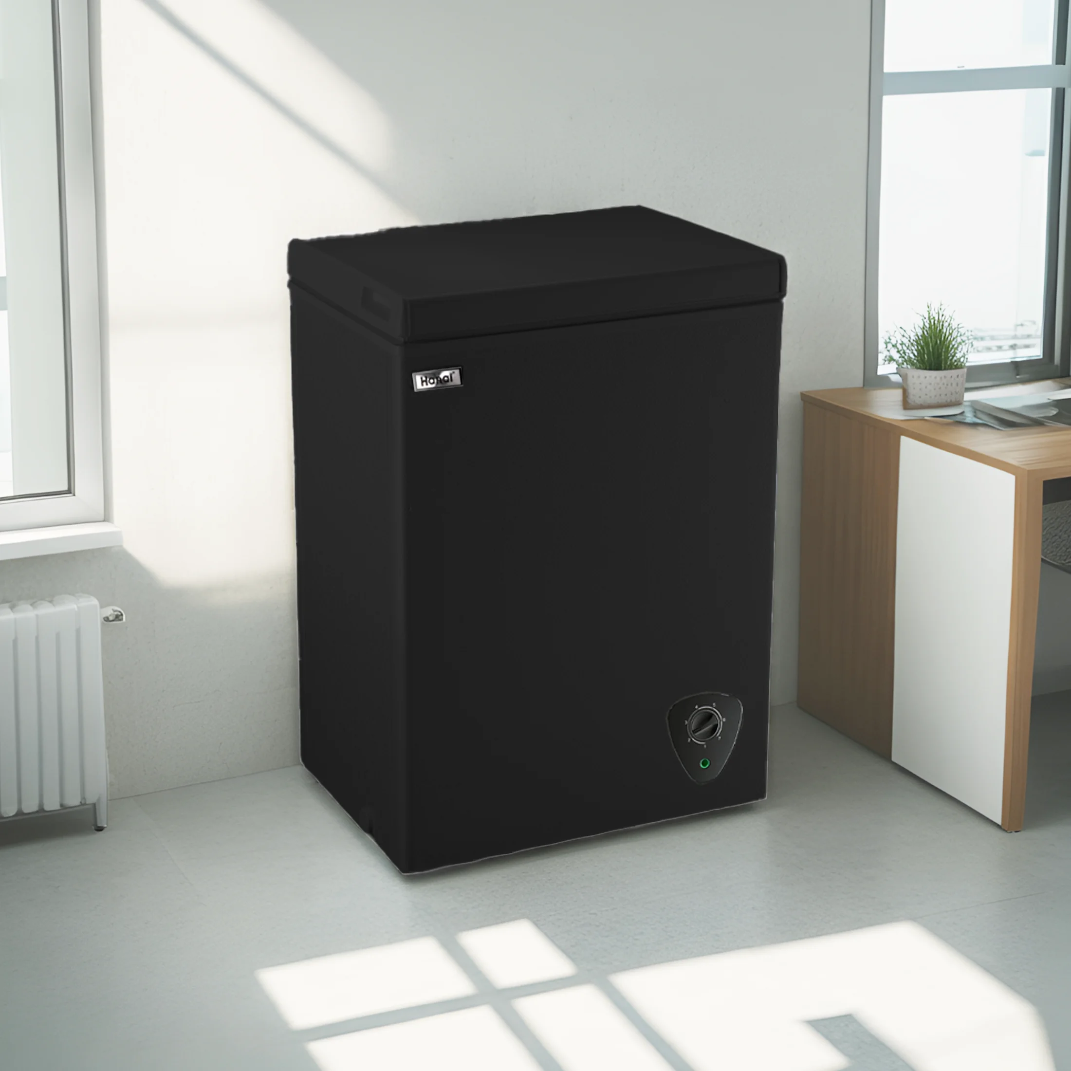 3.5 Cu.ft,Chest Freezer,Deep Freezer,Removable Storage Basket Freezer,Black - Image 9