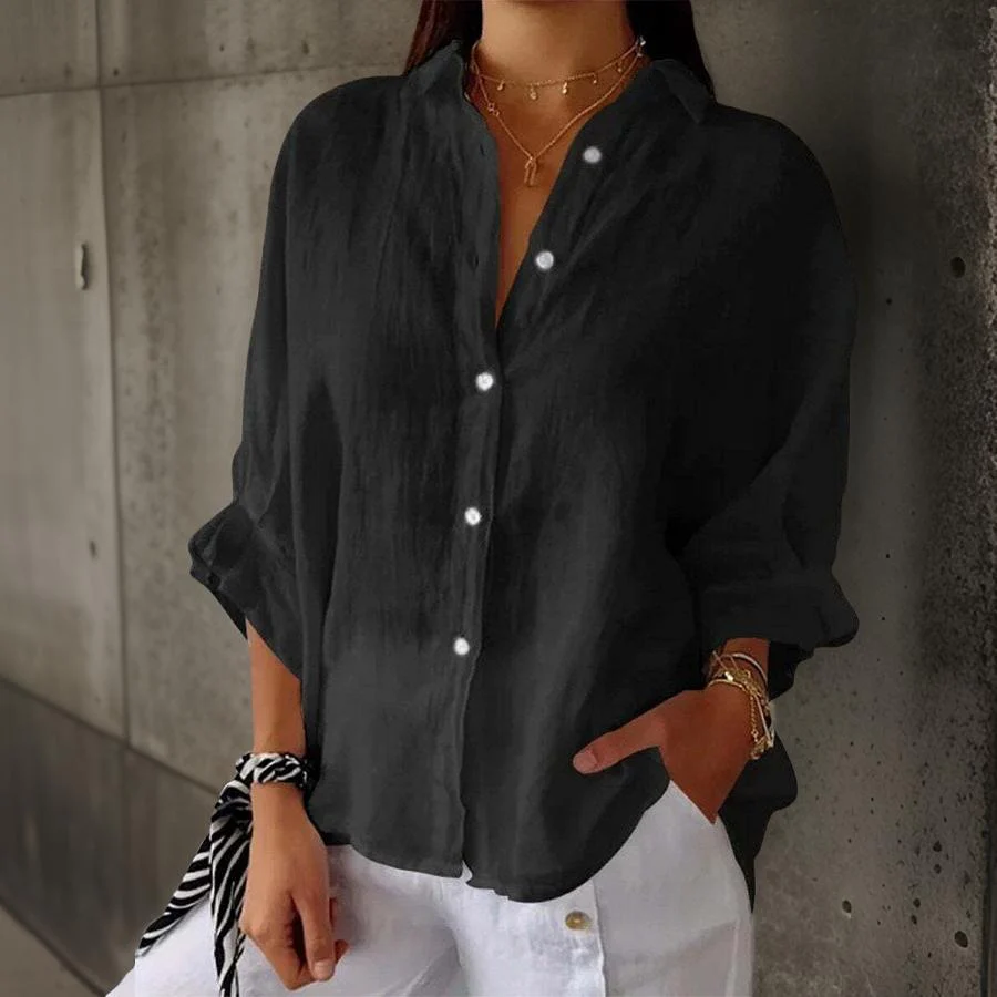 Linda - Élégante Blouse En Lin