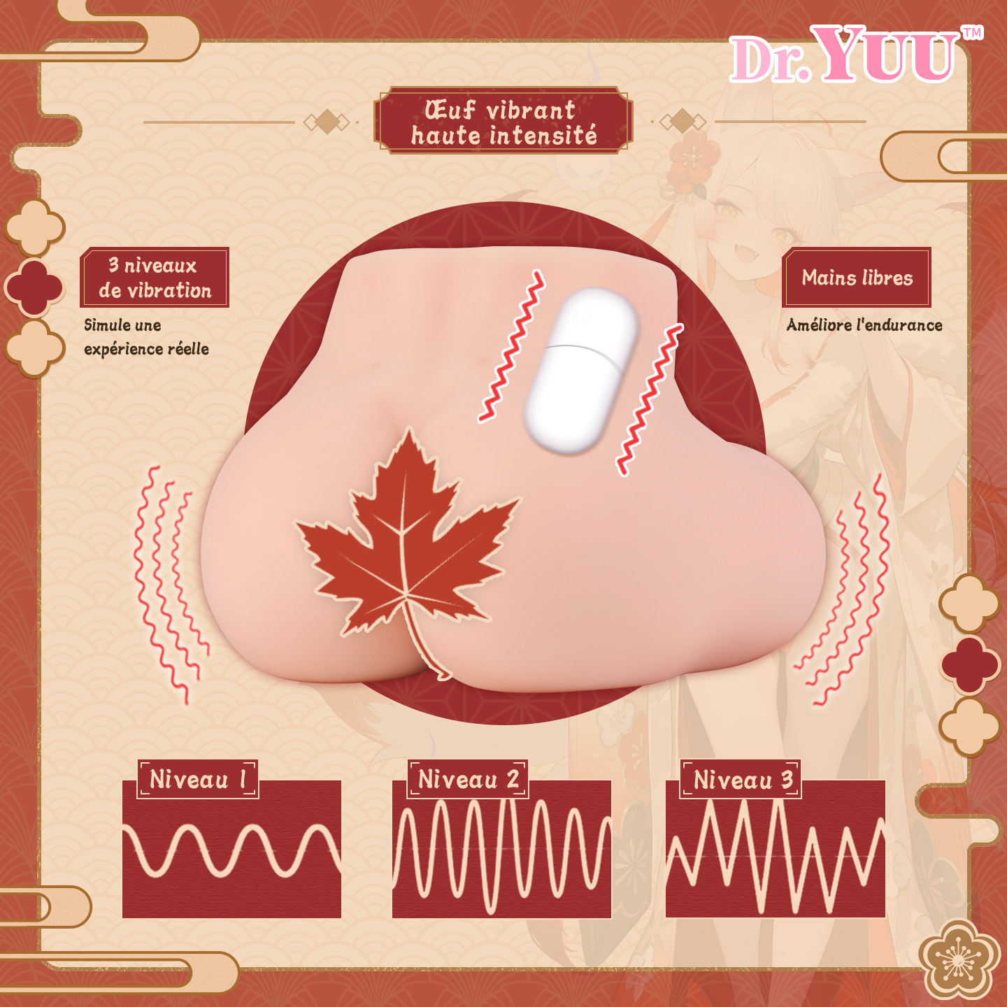 Hot Booty Gen 3 DR.YUU trois niveaux de vibration