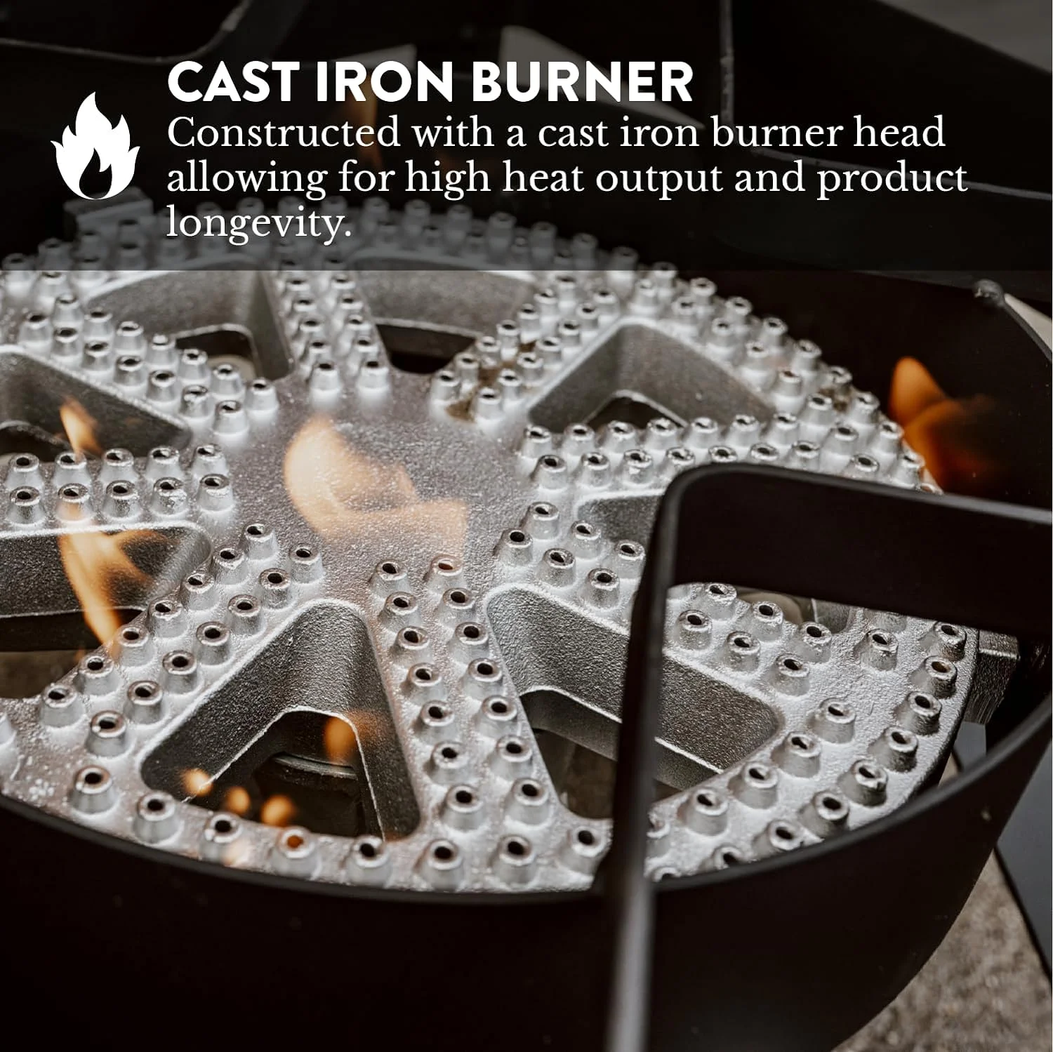 Propane Single Gas Burner 200,000BTU Heavy Duty 0-20 PSI Adjustable Regulator and Hose Camp - Image 5