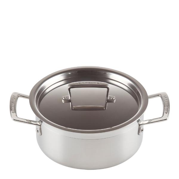 3-Ply lav gryte med lokk 20 cm 3L