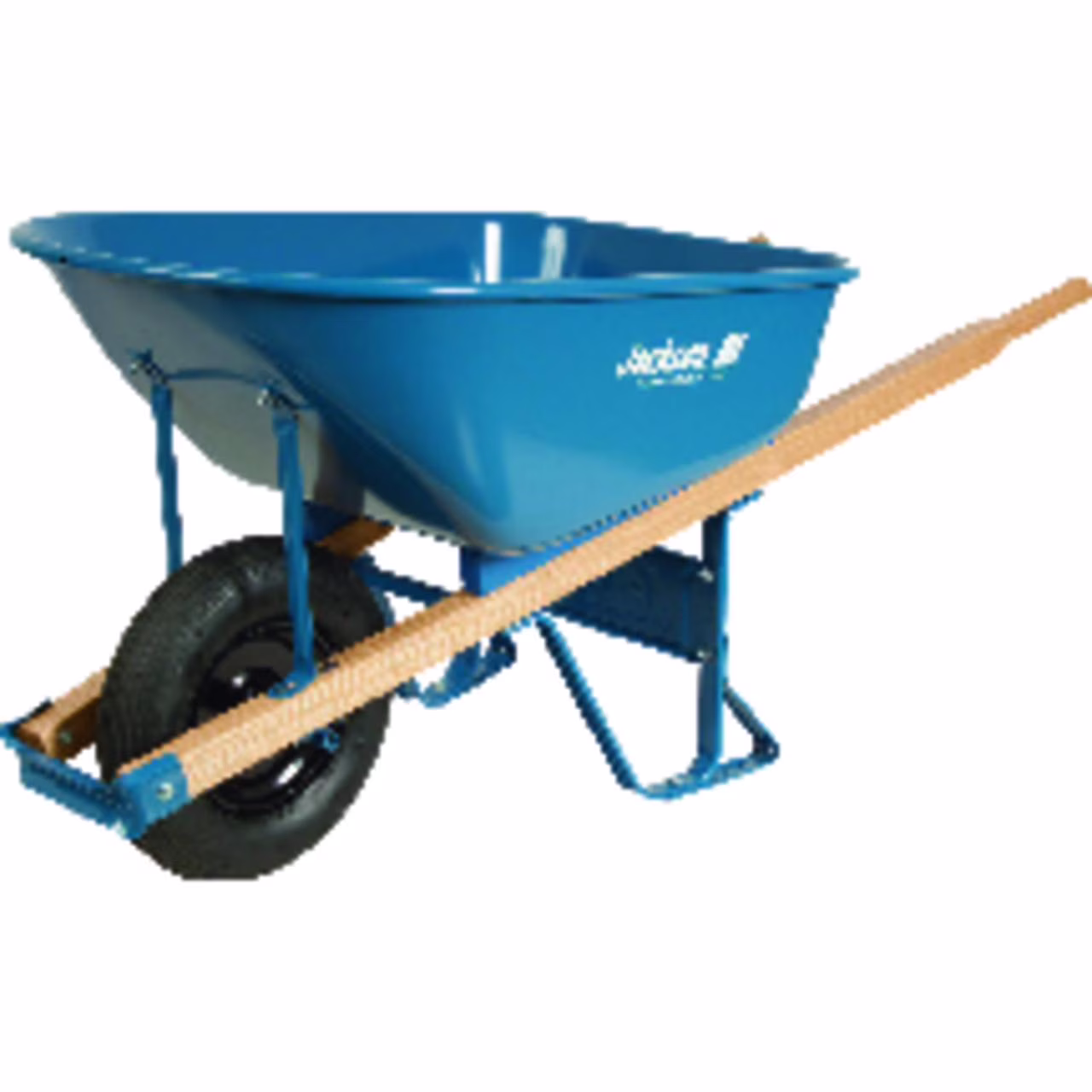 Blue Steel Pneumatic Contractors Wheelbarrow 6 Cu Ft