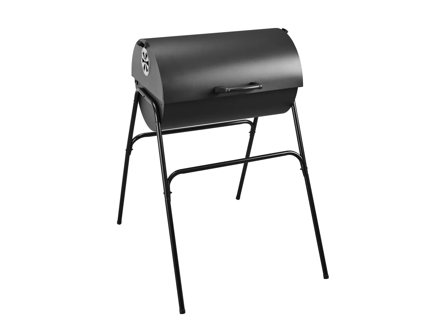 GRILLMEISTER Barbecue baril  charbon de bois, 51 x 34 cm