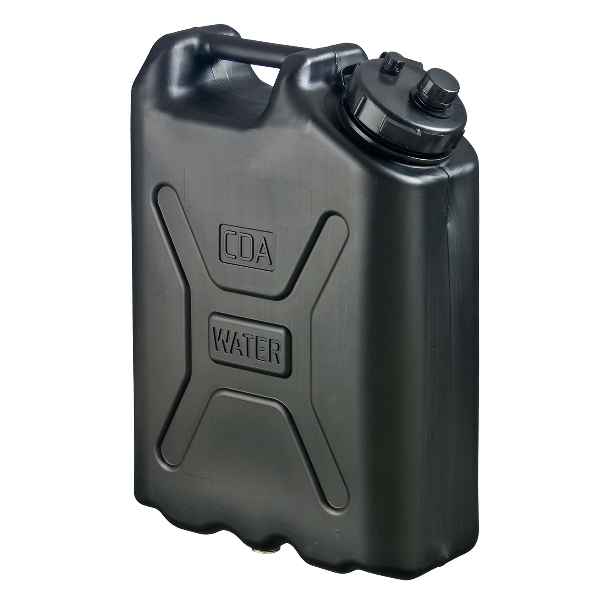 5 Gallon Heavy Duty Military Style Water Container, (4 Pack), Black Image 2