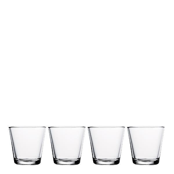Kartio glass 21 cl 4 stk klar