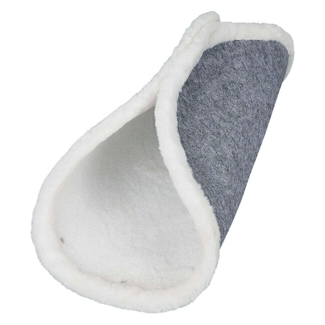 Panier couchage chat modulable gris et blanc 68x68cm