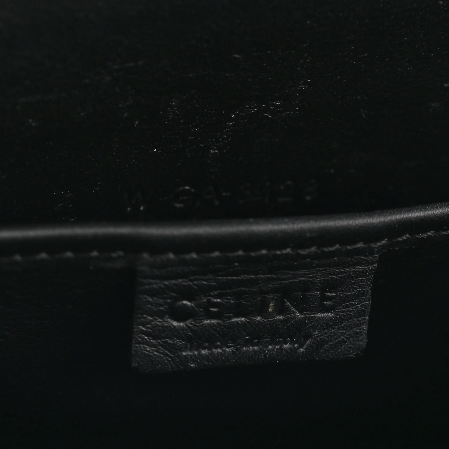 Baby Grained Calfskin Nano Tri-Color Luggage Zinc Almond