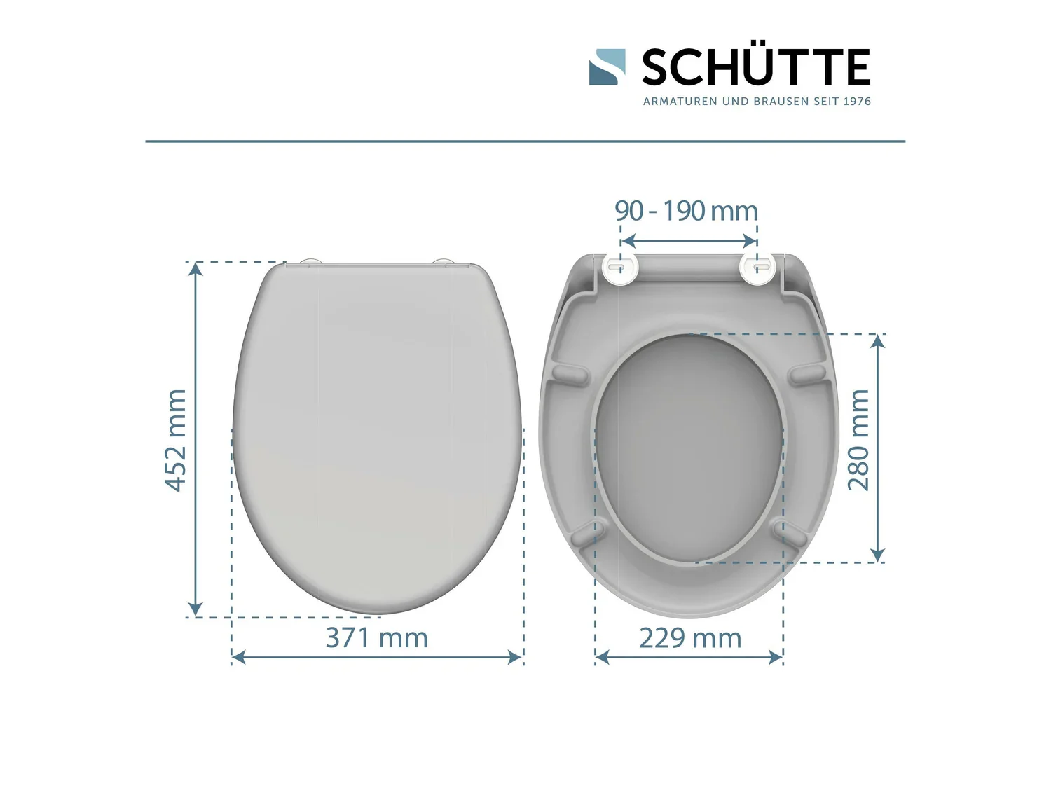 Schtte Abattant WC, avec fermeture en douceur