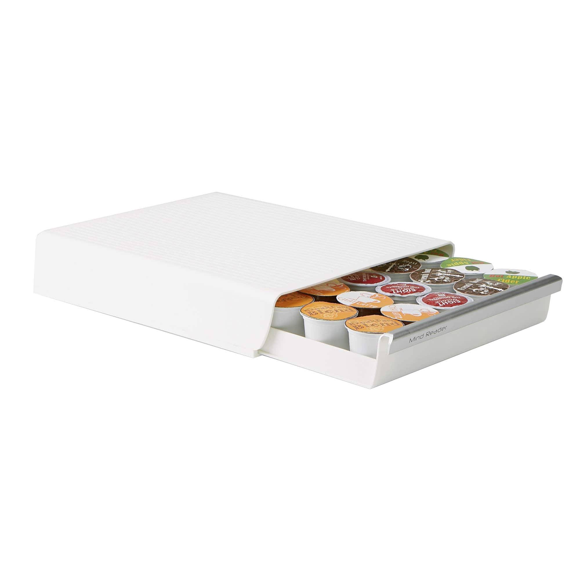 Mind Reader Coffee Pod Drawer 30-Capacity White