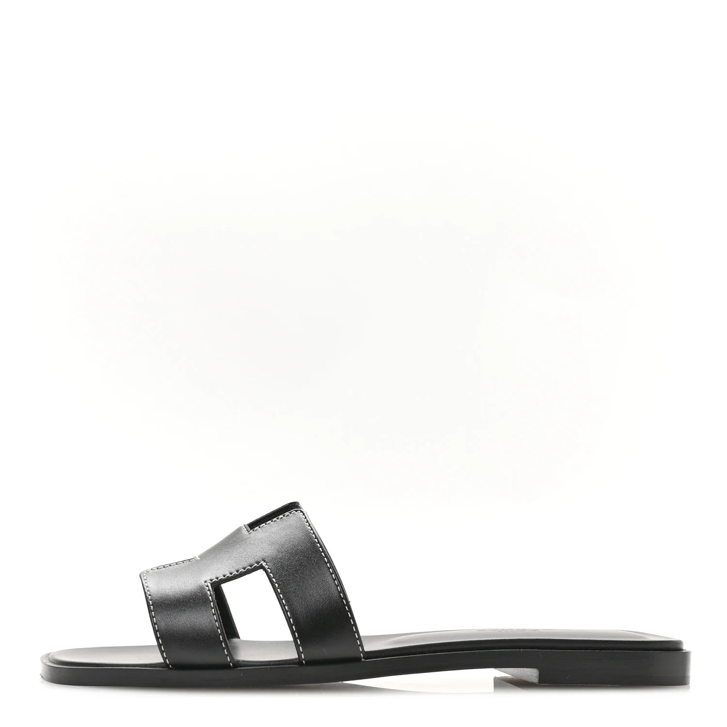 Box Calfskin Oran Sandals 36.5 Black