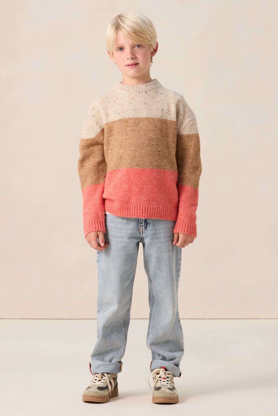 Multicolour gebreide sweater