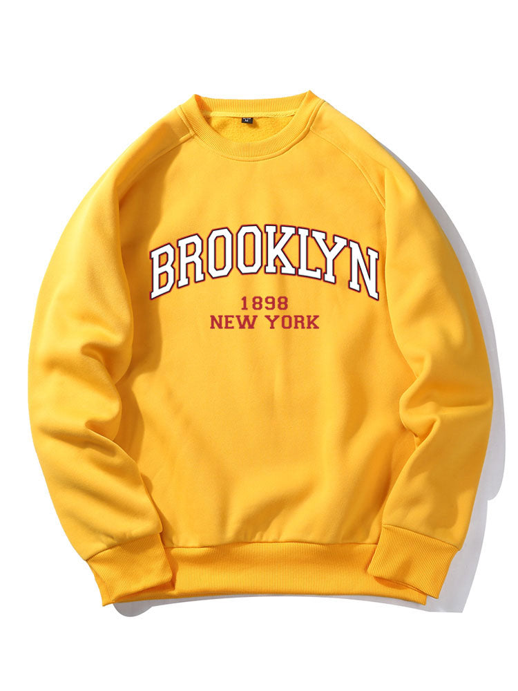 Sweat-shirt à manches raglan imprimé Brooklyn