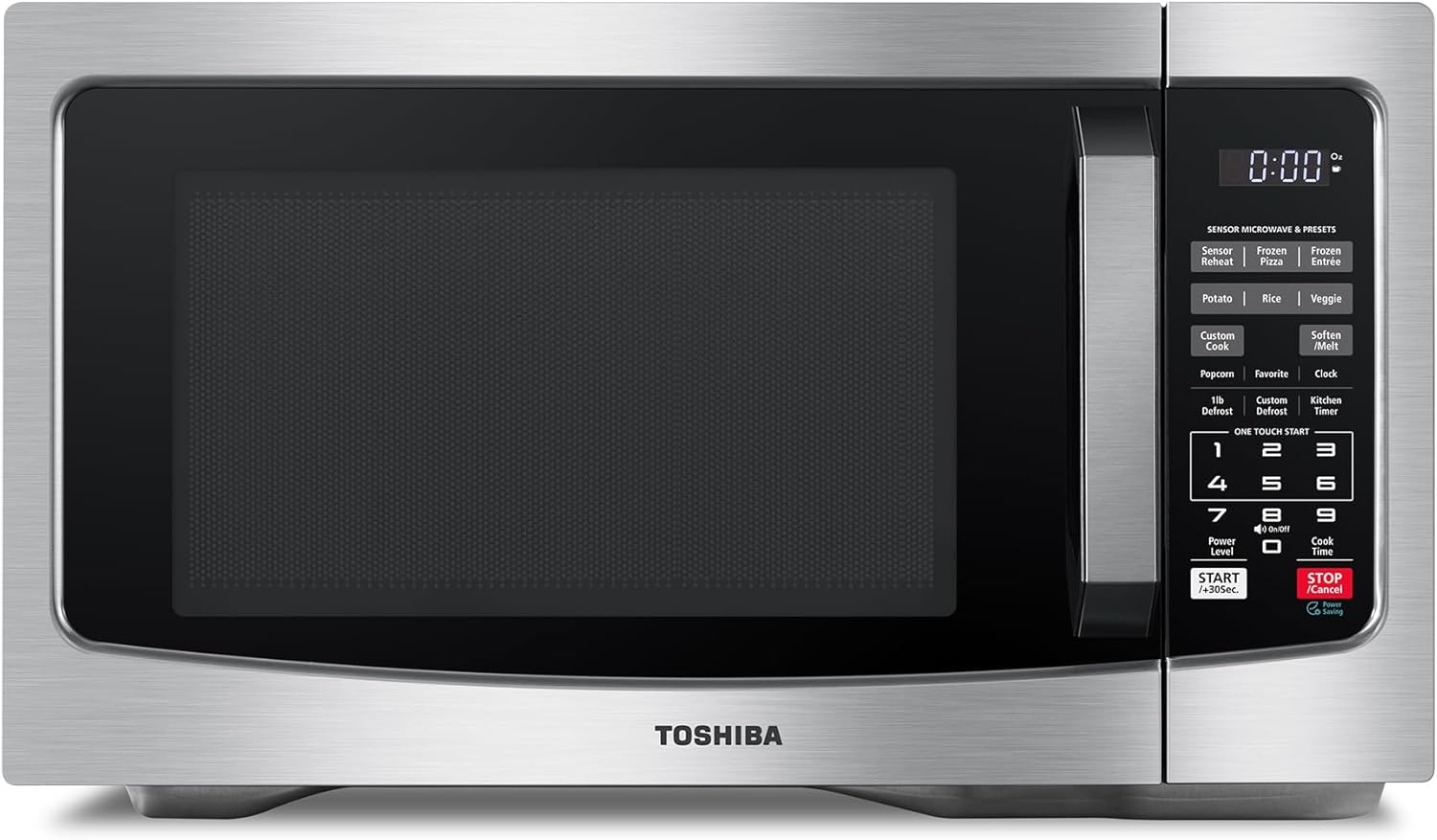 TOSHIBA Air Fryer Combo Microwave, 1.0 Cu.Ft, Black Stainless Steel