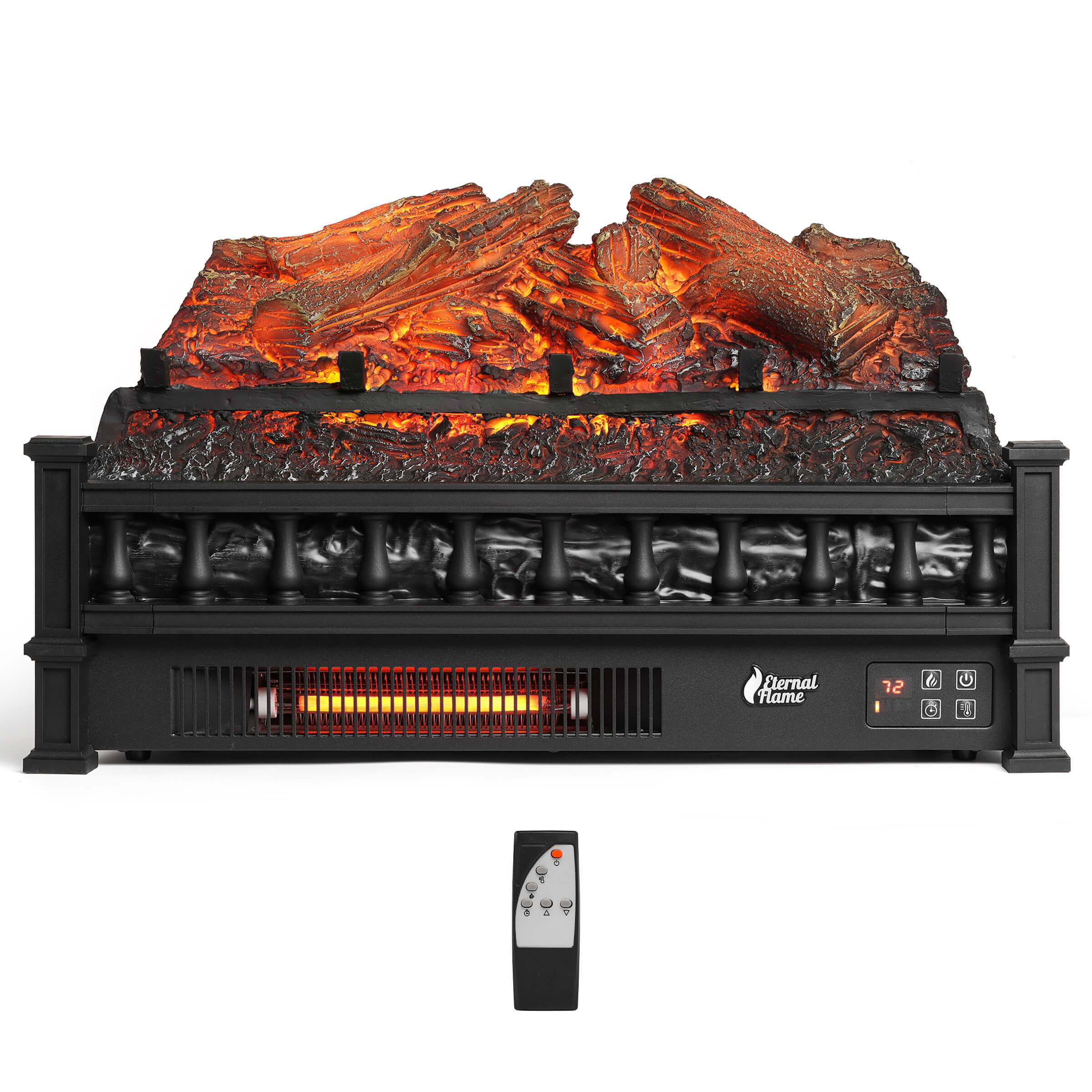 TURBRO Eternal Flame EF23-LG Electric Fireplace Logs, 23