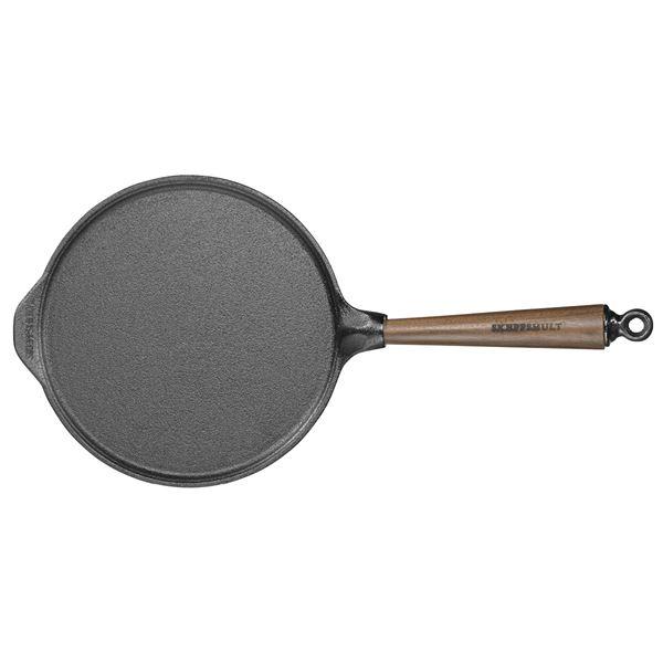 Pannekakepanne 23 cm med valnøtt håndtak
