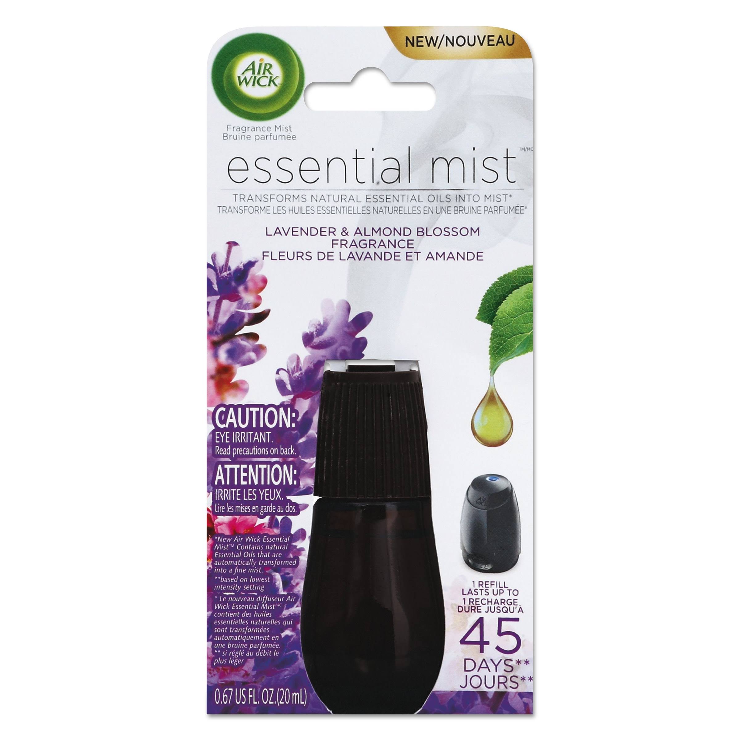 Air Wick Essential Mist Fragrance Mist, Lavender & Almond Blossom Fragrance - 0.67 fl oz