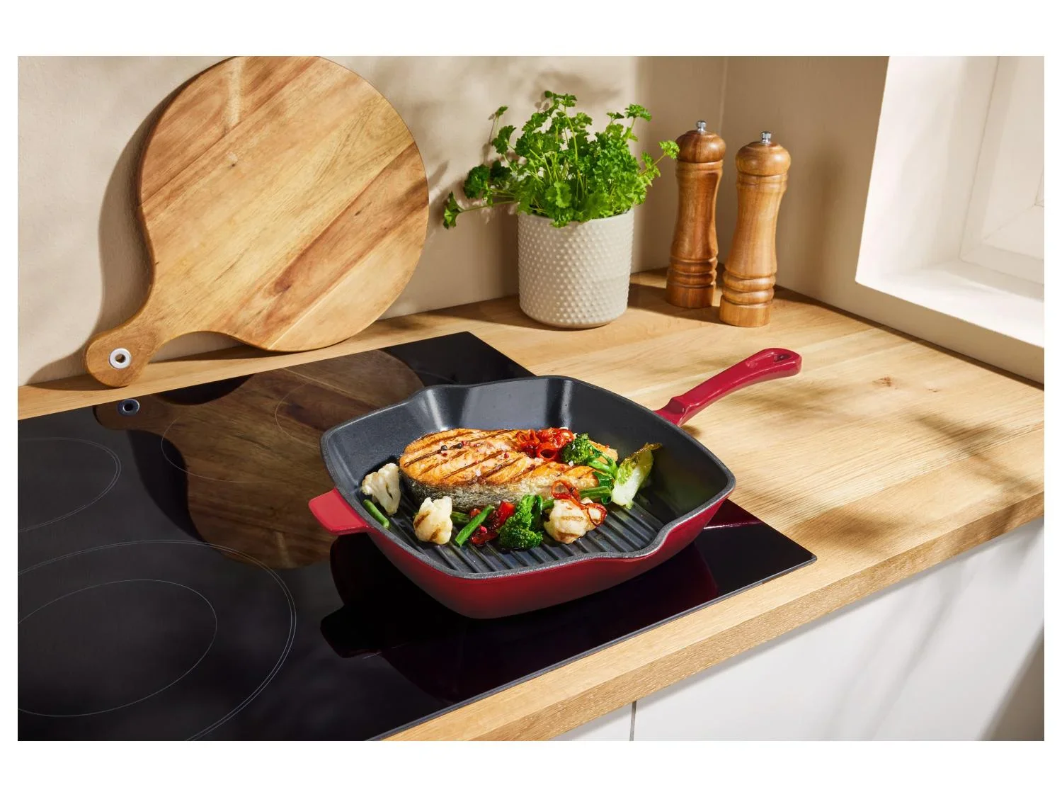 SILVERCREST Pole  griller en fonte Premium