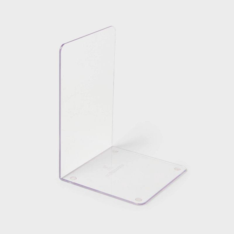 Acrylic Bookend Clear- Brightroom