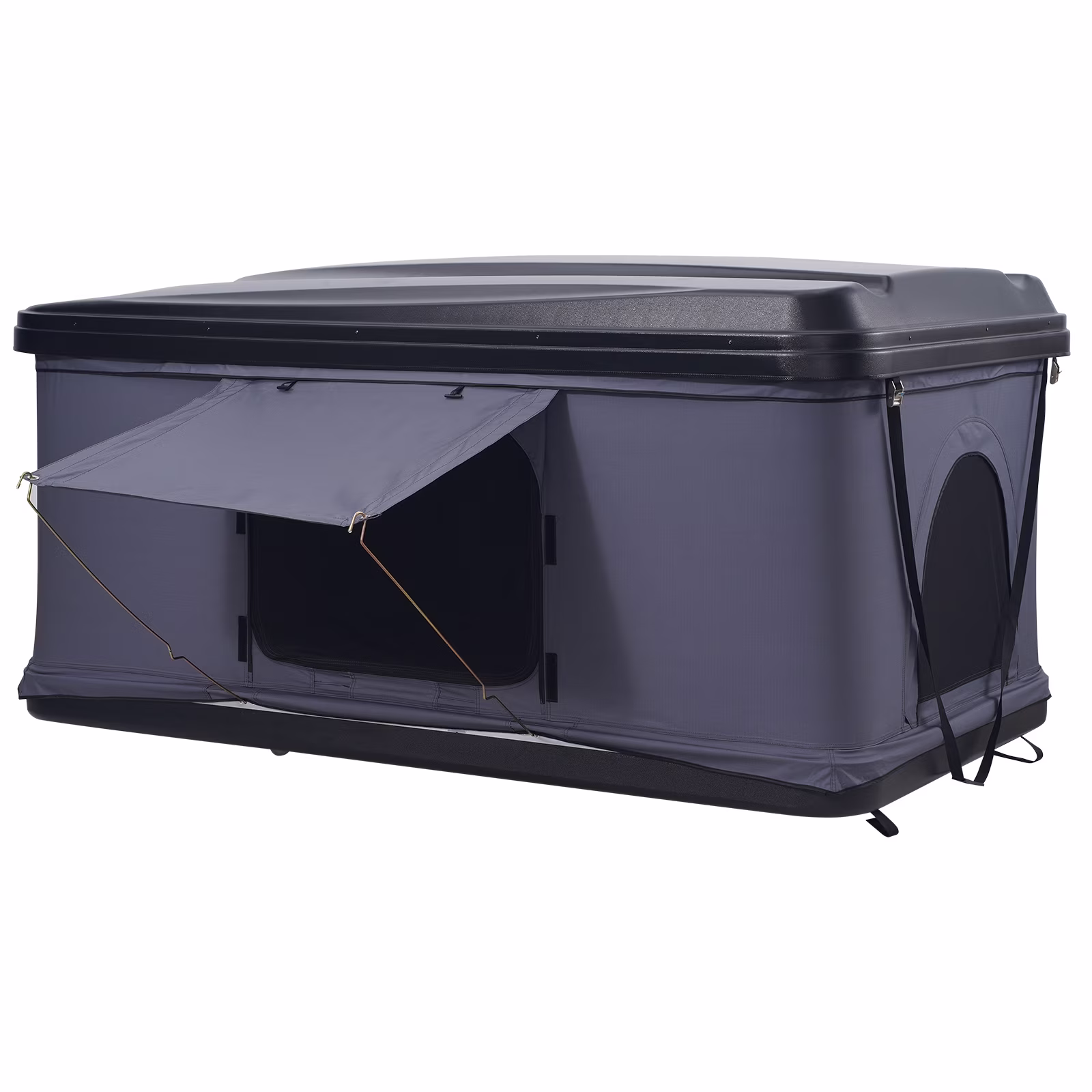 Hard Shell Rooftop Tent, Naturnest Model for 2-3 People, Includes Thick Mattress and Telescopic Ladder, Waterproof and Windproof, Suitable for Jeep, SUV, Van, and Pickup Trucks