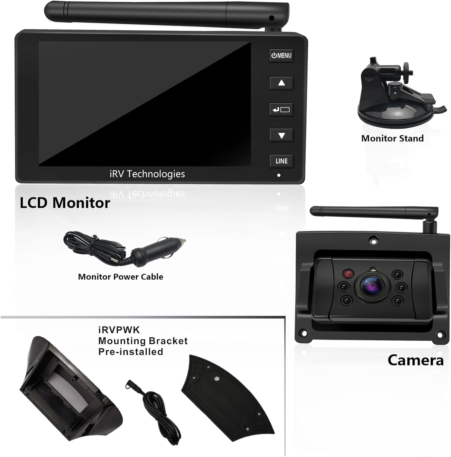 Backup Camera ProAuto iRVCM1 Wireless Rear Camera 5
