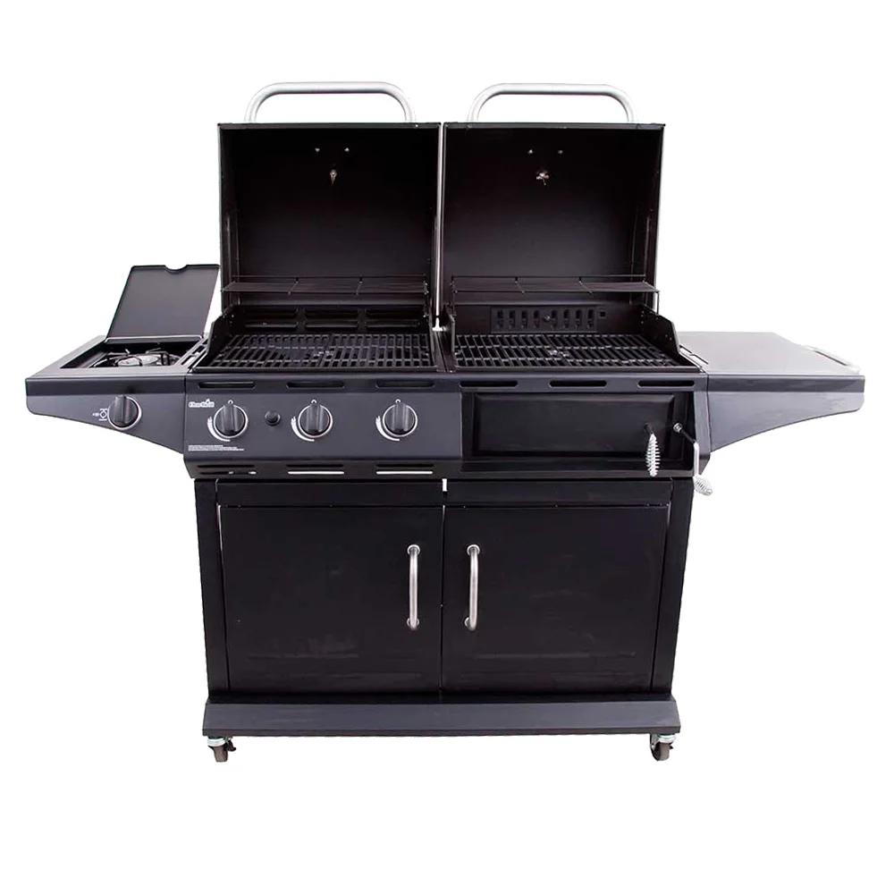 Deluxe Charcoal Gas Combo Grill(Black) - Image 2