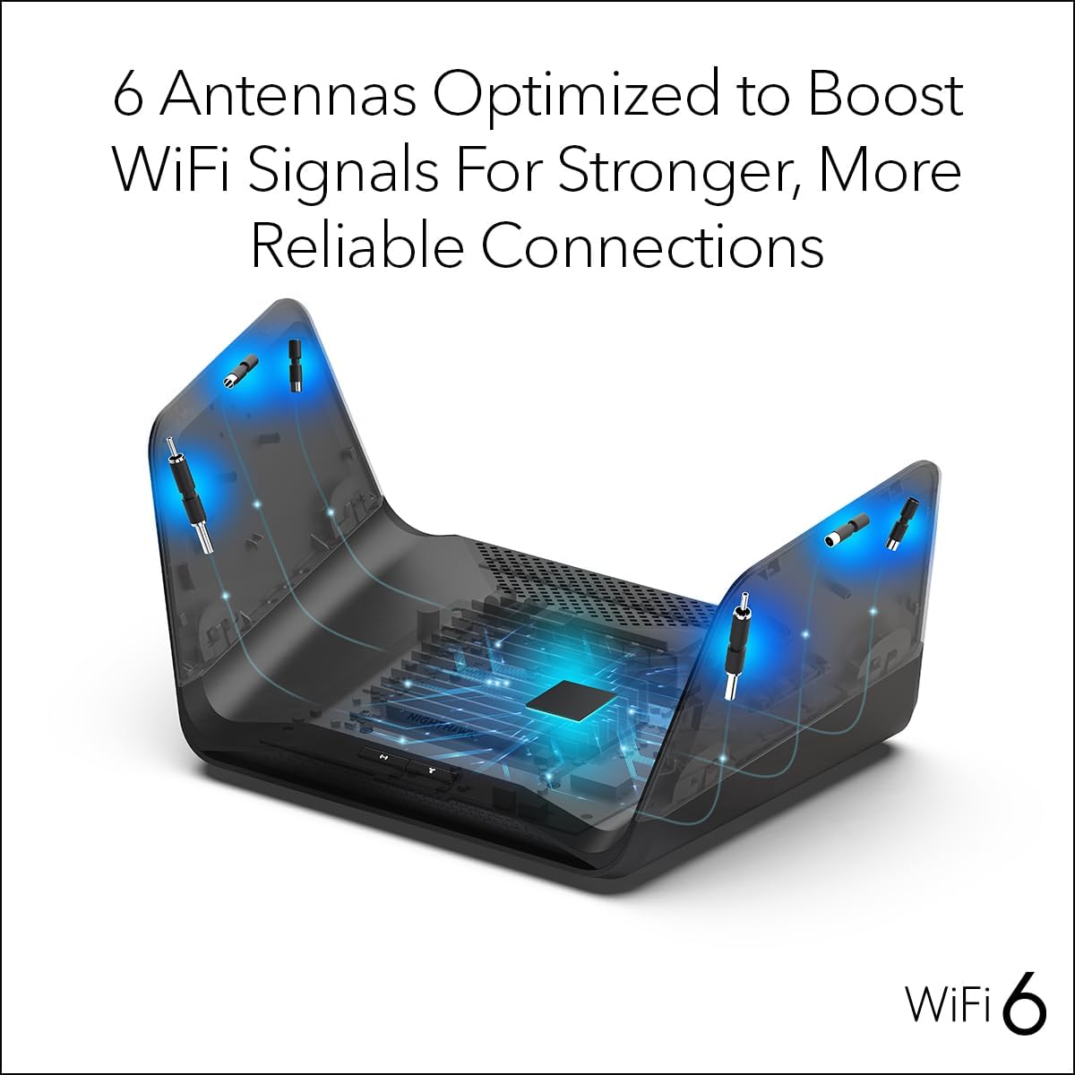NETGEAR Nighthawk 8-Stream WiFi 6 Router (RAX70) - Security Features  AX6600 Tri-Band Wireless Speed (up to 6.6 Gbps) - Coverage up to 2 500 sq. ft.  40 Devices