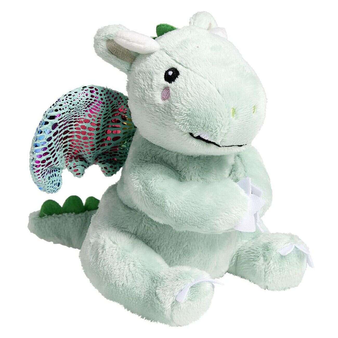 Peluche dragon bleu 15x15xH19cm