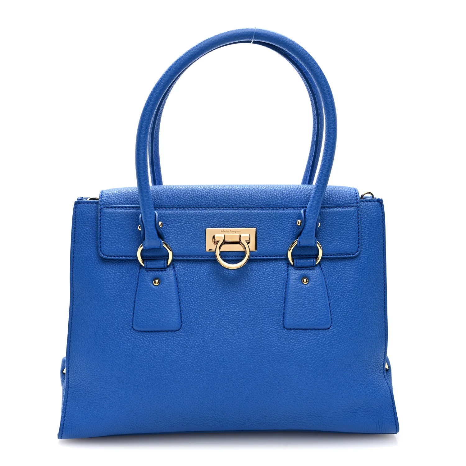 Calfskin Lotty Satchel Bleu Indien