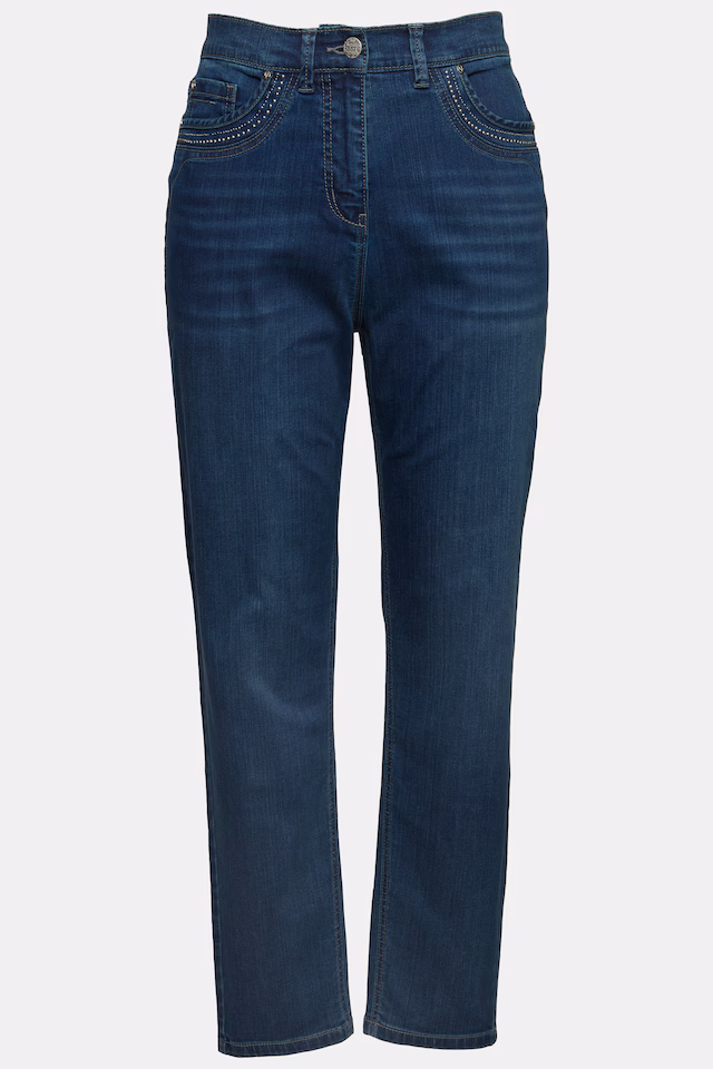 Rivet Detail Mom Jeans