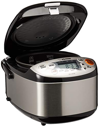 Cuiseur à riz et chauffe-riz Zojirushi, 3 tasses, inox noir