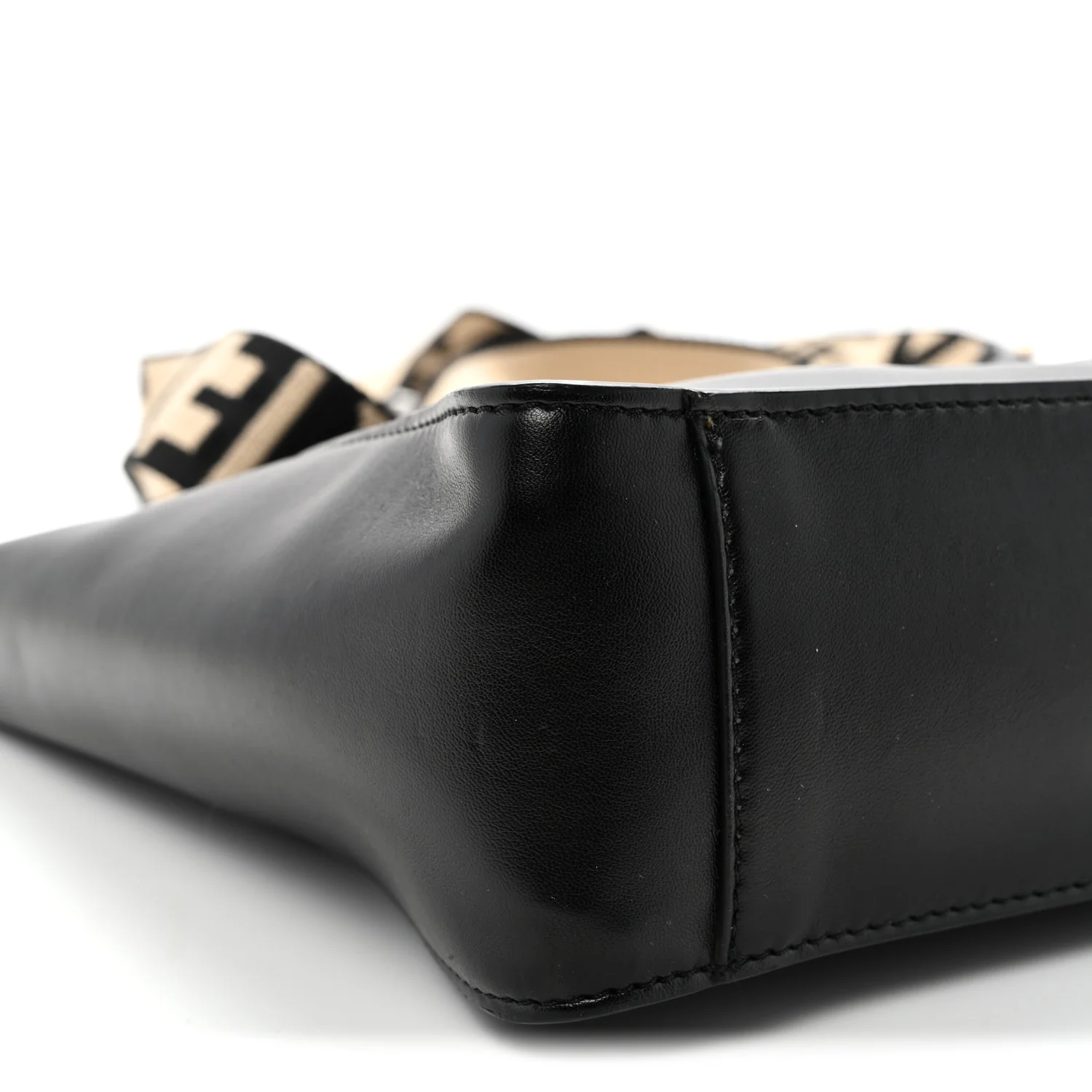 Eco Alter Nappa Perforated Logo Mini Crossbody Black