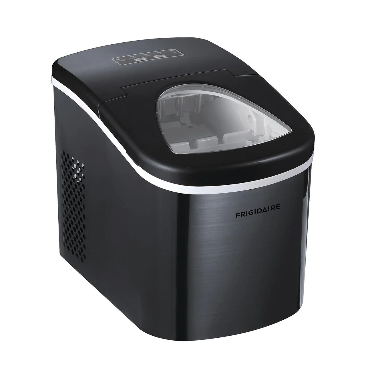 Portable Self Cleaning Ice Maker, Black Stainless Steel, (EFIC117-Ssblack_Sc) - Image 6