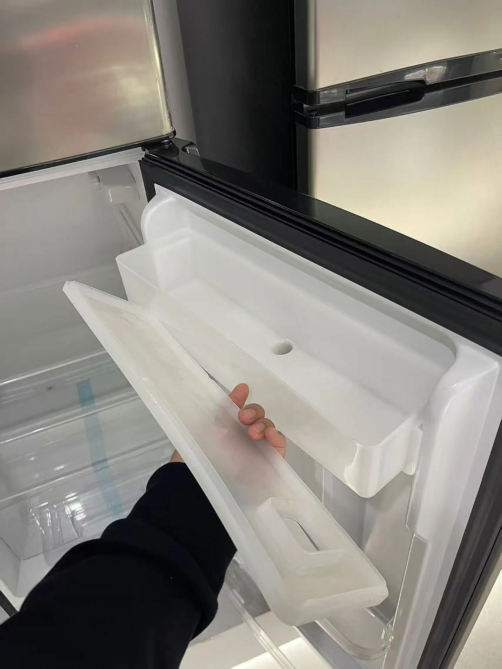7.3 Cu. Ft. Top Mount Refrigerator, Integrated Beverage Dispenser,Platinum - Image 8