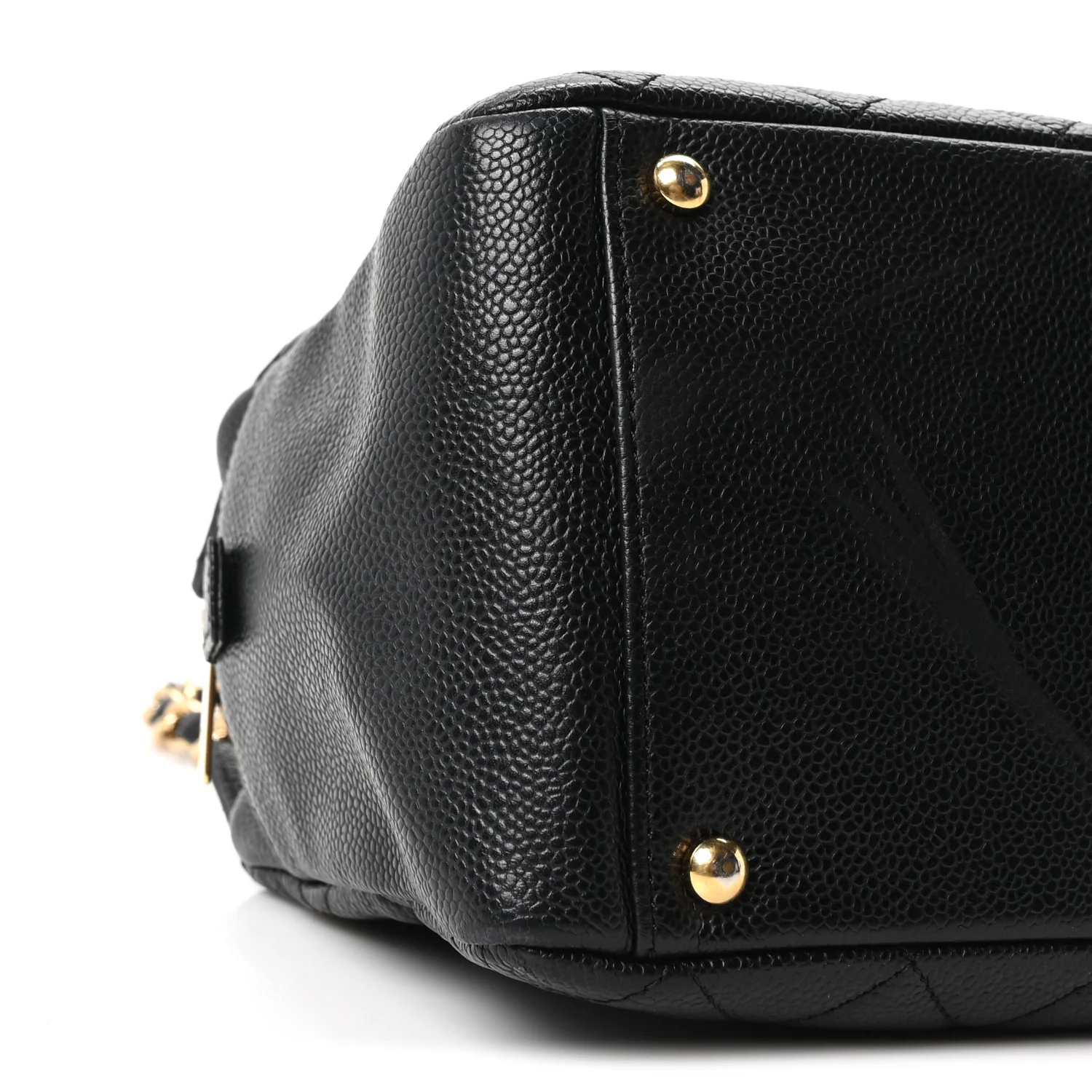 Caviar Quilted Petit Timeless Tote PTT Black
