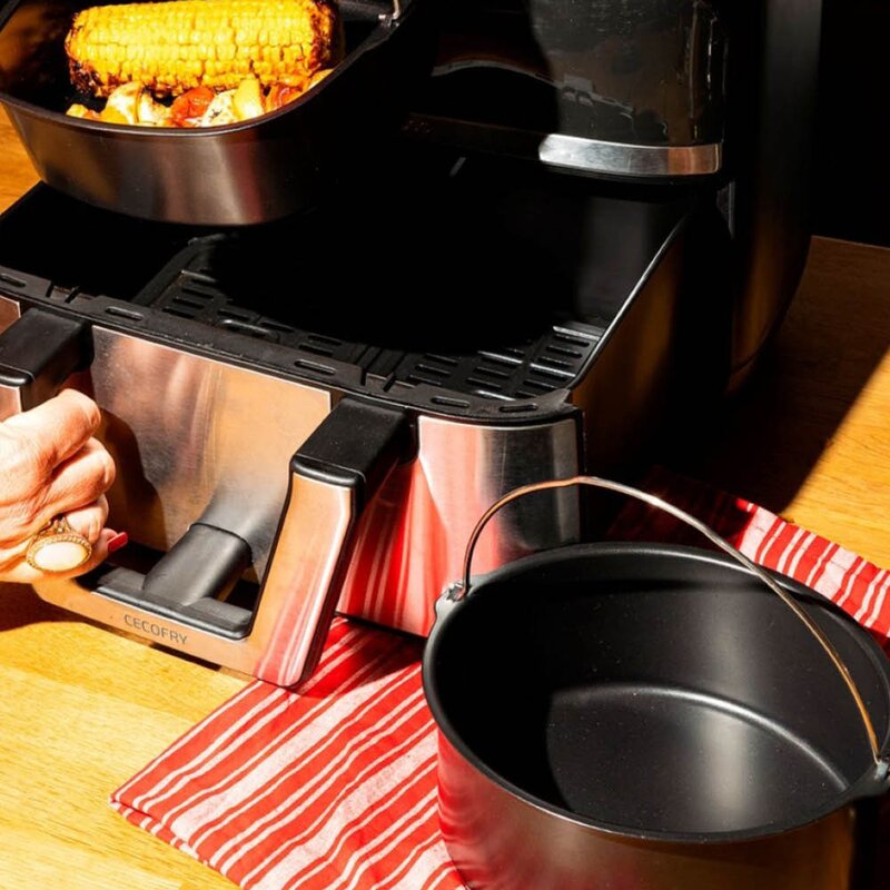 Airfryer ildfast form 20 cm svart