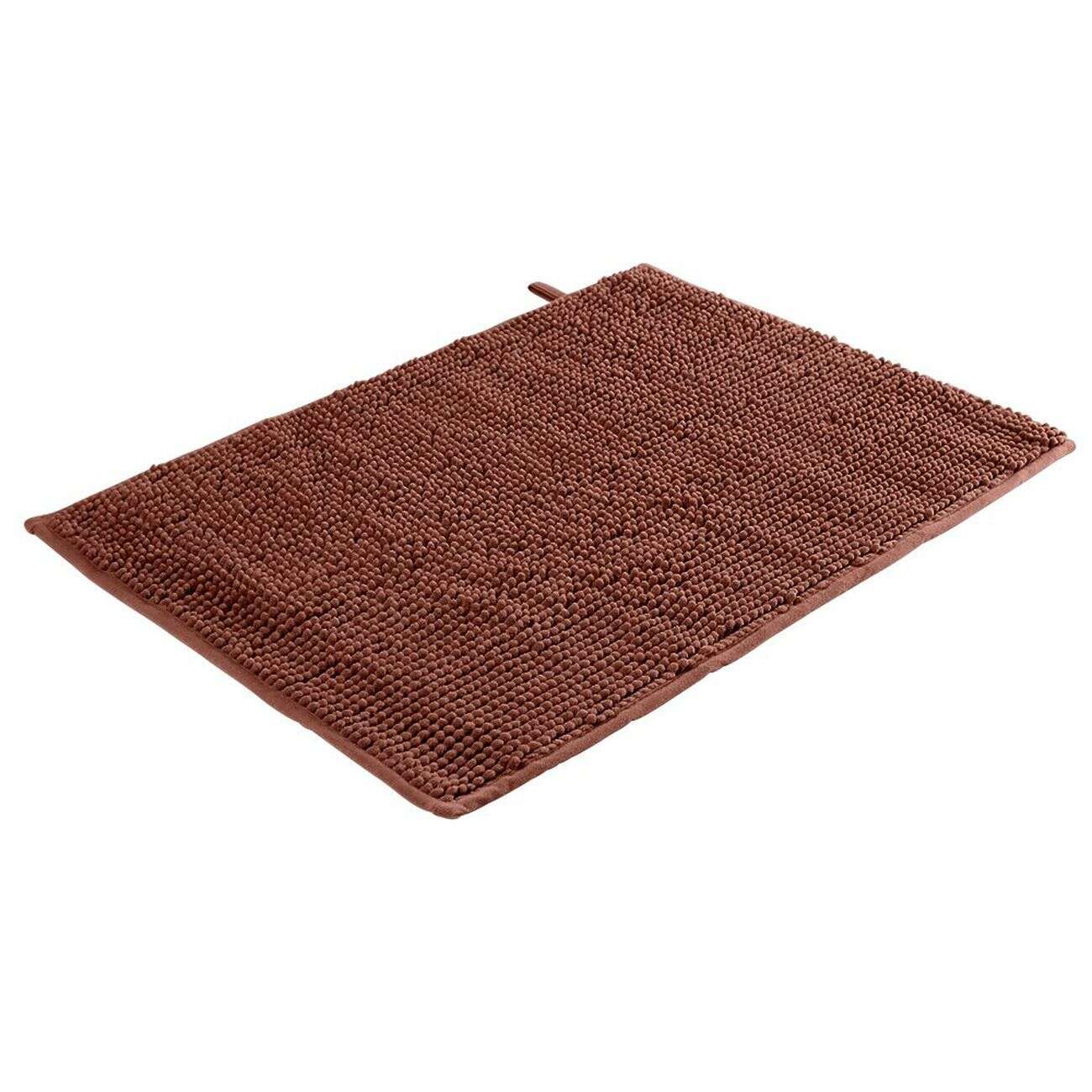 Tapis de bain antidérapant ultra-absorbant terracotta 45x65cm