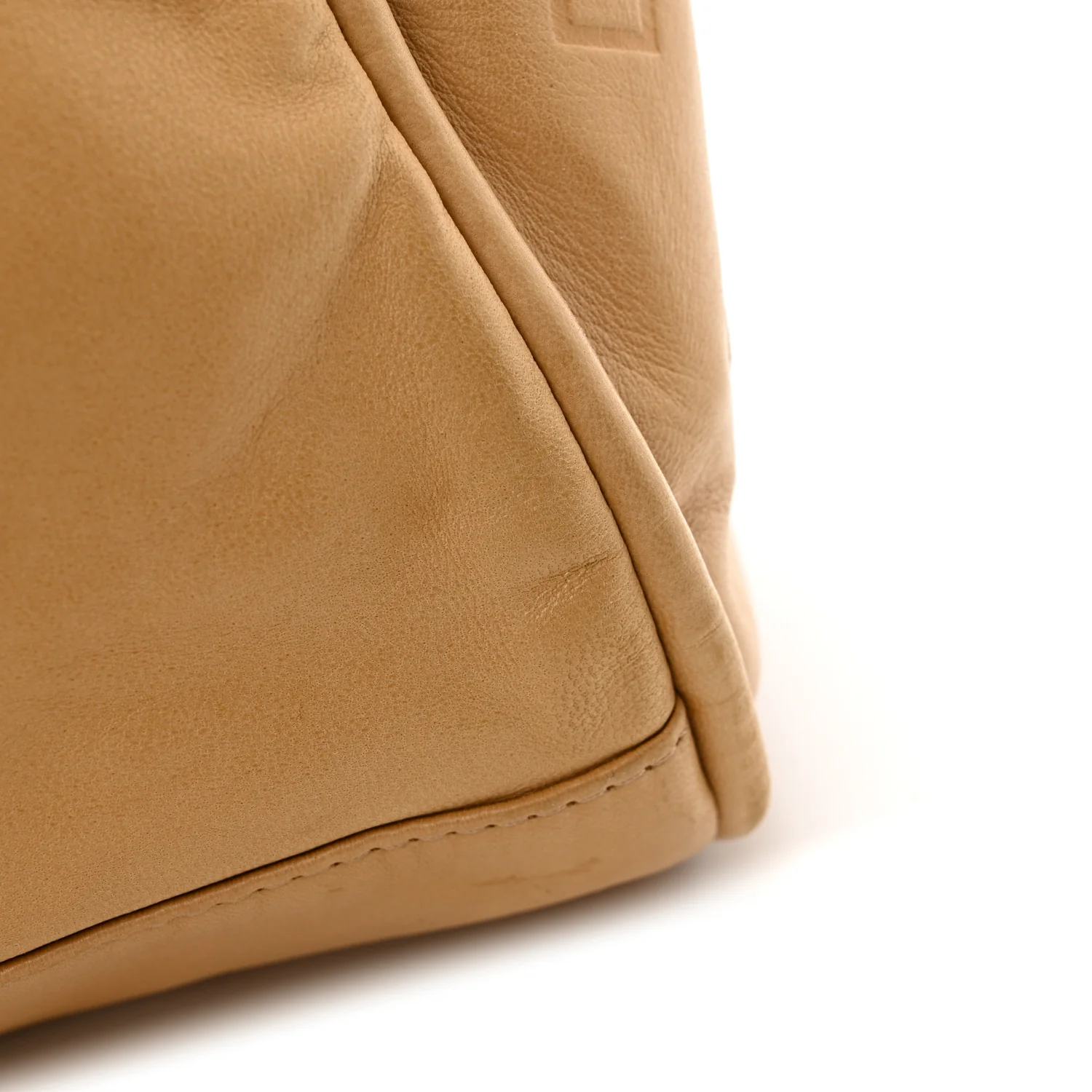 Lambskin Large Ultimate Soft Tote Beige
