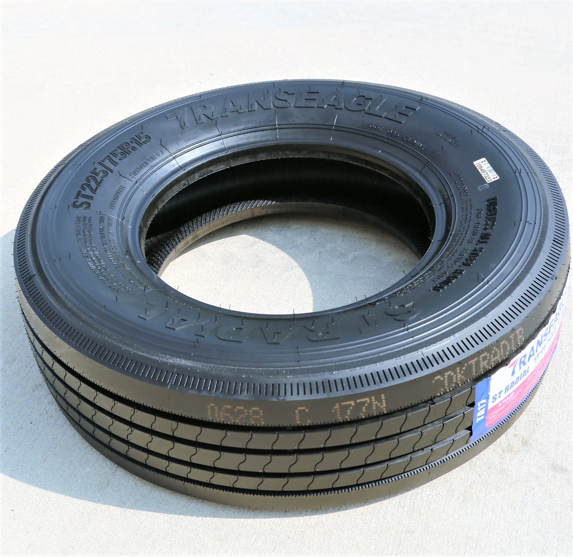 Set of 4 Transeagle ST Radial All Steel ST225/75R15 225/75R15 121/117M F 12 Ply Trailer Tires